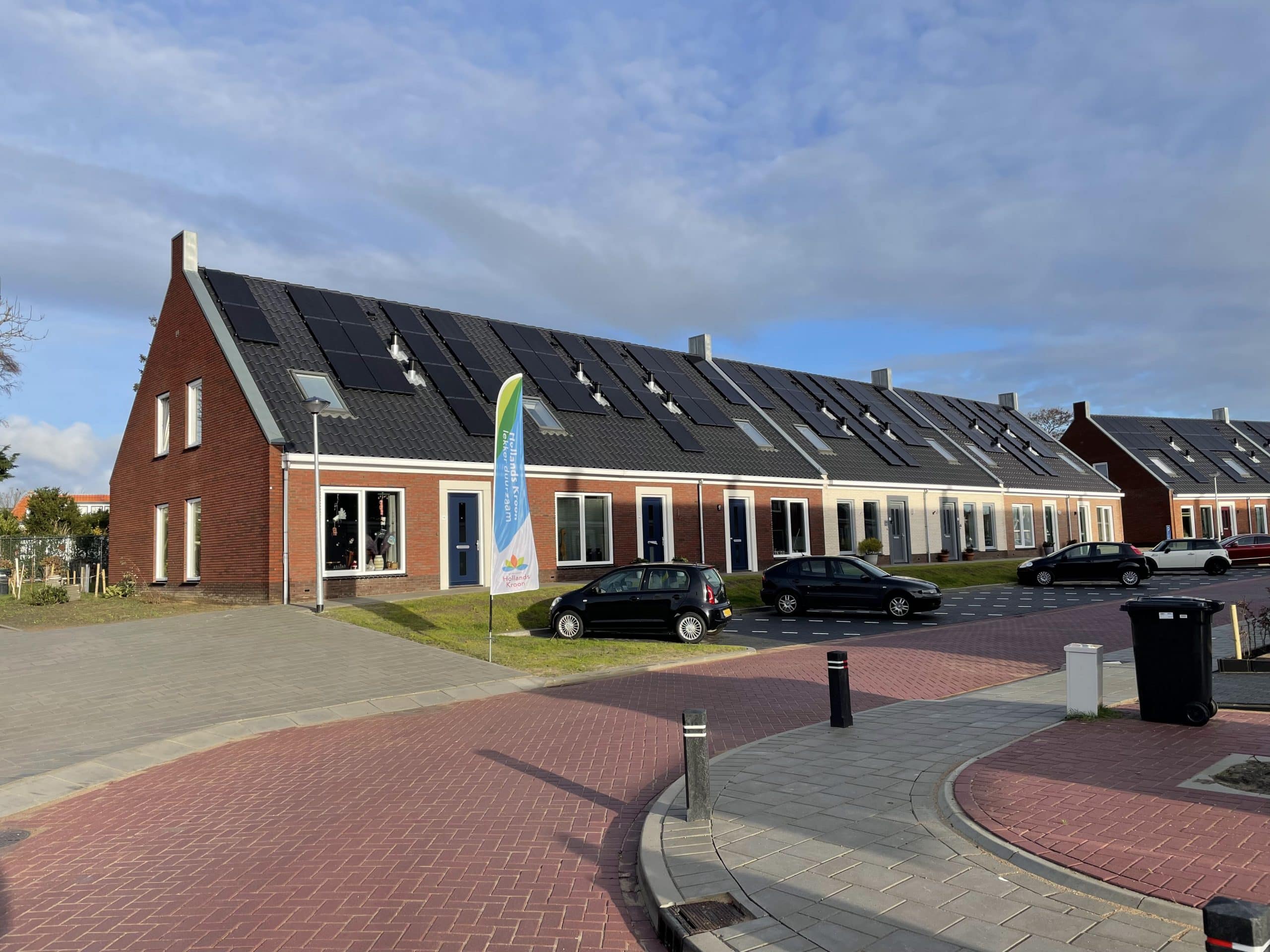 Zonnepanelen woningen Bijlstraat Hippolytushoef